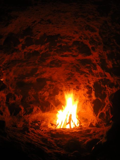 fire-in-a-cave